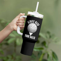Funny Golf Tumbler With Handle Always Wash Your Balls Meme - Wonder Print Shop