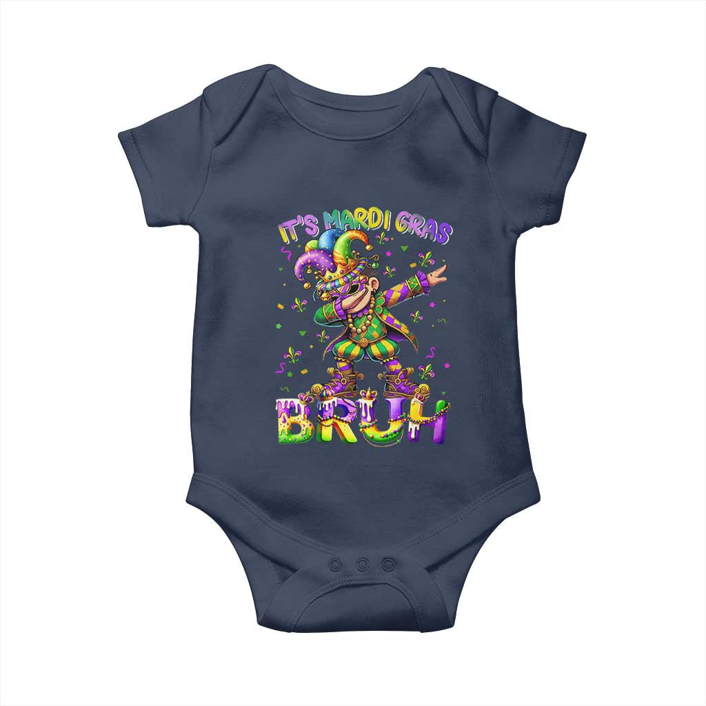 It's Mardi Gras Bruh Baby Onesie Dabbing Boy Kids
