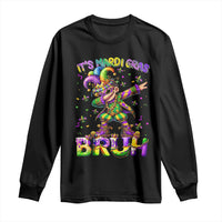 It's Mardi Gras Bruh Long Sleeve Shirt Dabbing Boy Kids