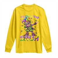 It's Mardi Gras Bruh Long Sleeve Shirt Dabbing Boy Kids