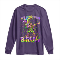It's Mardi Gras Bruh Long Sleeve Shirt Dabbing Boy Kids