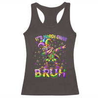 It's Mardi Gras Bruh Racerback Tank Top Dabbing Boy Kids