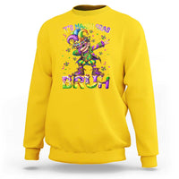 It's Mardi Gras Bruh Sweatshirt Dabbing Boy Kids