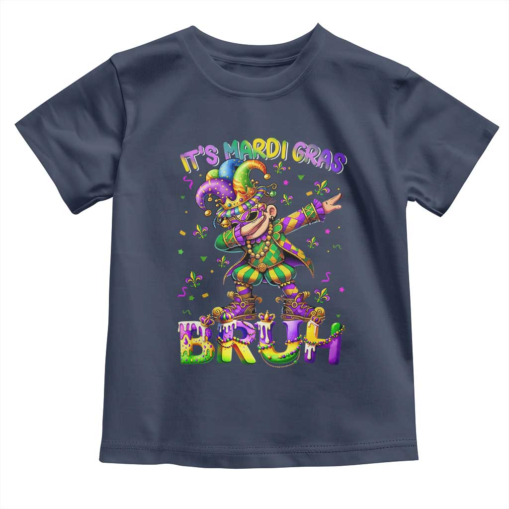 It's Mardi Gras Bruh Toddler T Shirt Dabbing Boy Kids