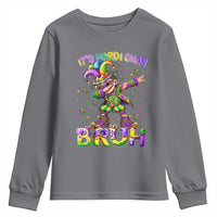 It's Mardi Gras Bruh Youth Sweatshirt Dabbing Boy Kids