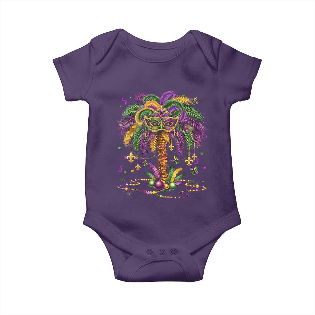 Mardi Gras Bead Tree Baby Onesie Carnival New Orleans Hawaiian Tropical Palm Tree 2025