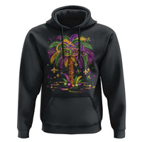 Mardi Gras Bead Tree Hoodie Carnival New Orleans Hawaiian Tropical Palm Tree 2025