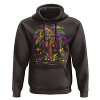 Mardi Gras Bead Tree Hoodie Carnival New Orleans Hawaiian Tropical Palm Tree 2025