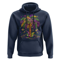 Mardi Gras Bead Tree Hoodie Carnival New Orleans Hawaiian Tropical Palm Tree 2025