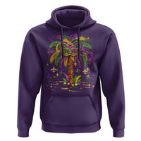 Mardi Gras Bead Tree Hoodie Carnival New Orleans Hawaiian Tropical Palm Tree 2025