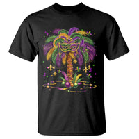 Mardi Gras Bead Tree T Shirt Carnival New Orleans Hawaiian Tropical Palm Tree 2025