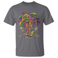 Mardi Gras Bead Tree T Shirt Carnival New Orleans Hawaiian Tropical Palm Tree 2025