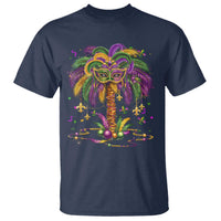 Mardi Gras Bead Tree T Shirt Carnival New Orleans Hawaiian Tropical Palm Tree 2025