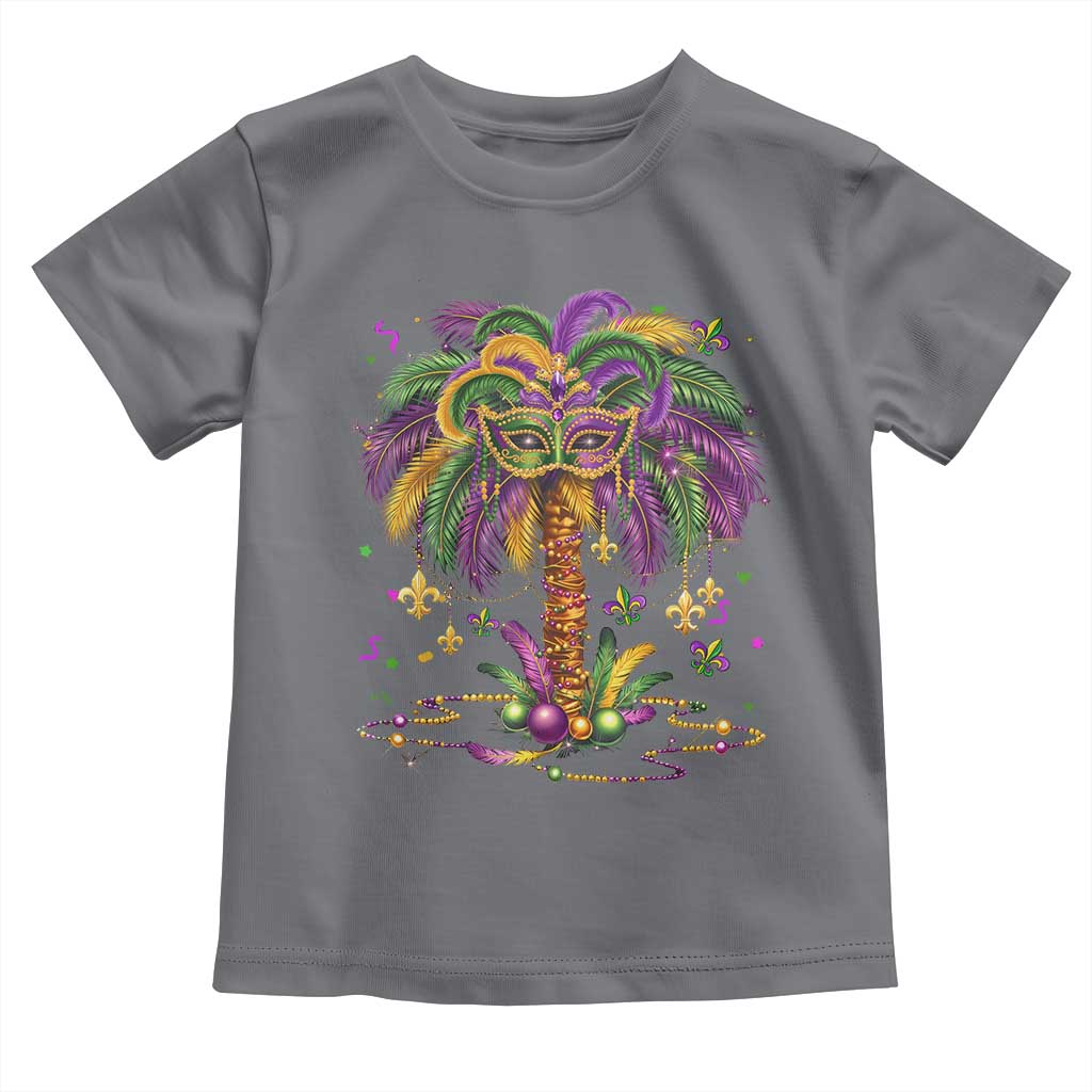 Mardi Gras Bead Tree Toddler T Shirt Carnival New Orleans Hawaiian Tropical Palm Tree 2025