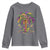 Mardi Gras Bead Tree Youth Sweatshirt Carnival New Orleans Hawaiian Tropical Palm Tree 2025