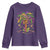 Mardi Gras Bead Tree Youth Sweatshirt Carnival New Orleans Hawaiian Tropical Palm Tree 2025