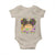 Little Miss Mardi Gras Afro Messy Bun Girls Baby Onesie
