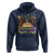 Little Miss Mardi Gras Afro Messy Bun Girls Hoodie