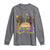 Little Miss Mardi Gras Afro Messy Bun Girls Long Sleeve Shirt