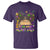Little Miss Mardi Gras Afro Messy Bun Girls T Shirt