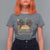 Little Miss Mardi Gras Afro Messy Bun Girls T Shirt For Women