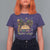 Little Miss Mardi Gras Afro Messy Bun Girls T Shirt For Women