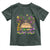 Little Miss Mardi Gras Afro Messy Bun Girls Toddler T Shirt