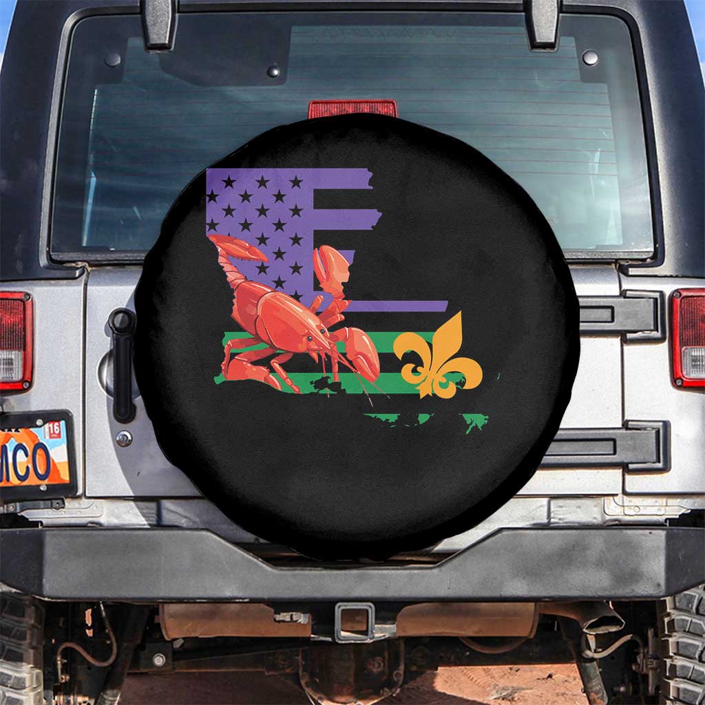 Louisiana Spare Tire Cover Louisiana New Orleans Party Custume Beads - Wonder Print Shop