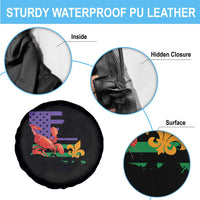 Louisiana Spare Tire Cover Louisiana New Orleans Party Custume Beads - Wonder Print Shop