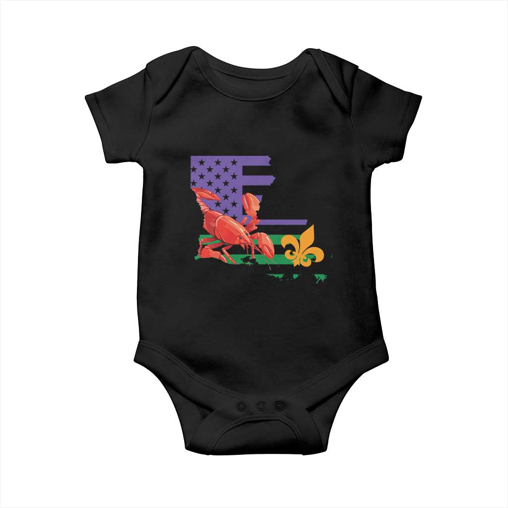Louisiana Baby Onesie Louisiana New Orleans Party Custume Beads - Wonder Print Shop