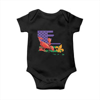 Louisiana Baby Onesie Louisiana New Orleans Party Custume Beads - Wonder Print Shop