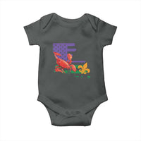 Louisiana Baby Onesie Louisiana New Orleans Party Custume Beads - Wonder Print Shop