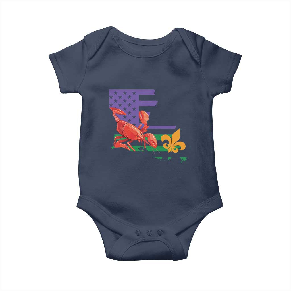 Louisiana Baby Onesie Louisiana New Orleans Party Custume Beads - Wonder Print Shop