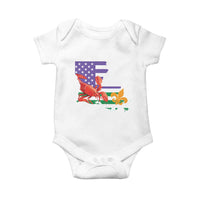 Louisiana Baby Onesie Louisiana New Orleans Party Custume Beads - Wonder Print Shop