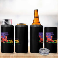 Louisiana 4 in 1 Can Cooler Tumbler Louisiana New Orleans Party Custume Beads - Wonder Print Shop