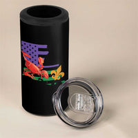 Louisiana 4 in 1 Can Cooler Tumbler Louisiana New Orleans Party Custume Beads - Wonder Print Shop