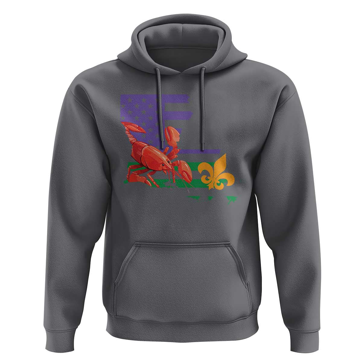 Louisiana Hoodie Louisiana New Orleans Party Custume Beads - Wonder Print Shop
