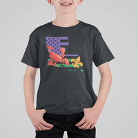 Louisiana T Shirt For Kid Louisiana New Orleans Party Custume Beads - Wonder Print Shop