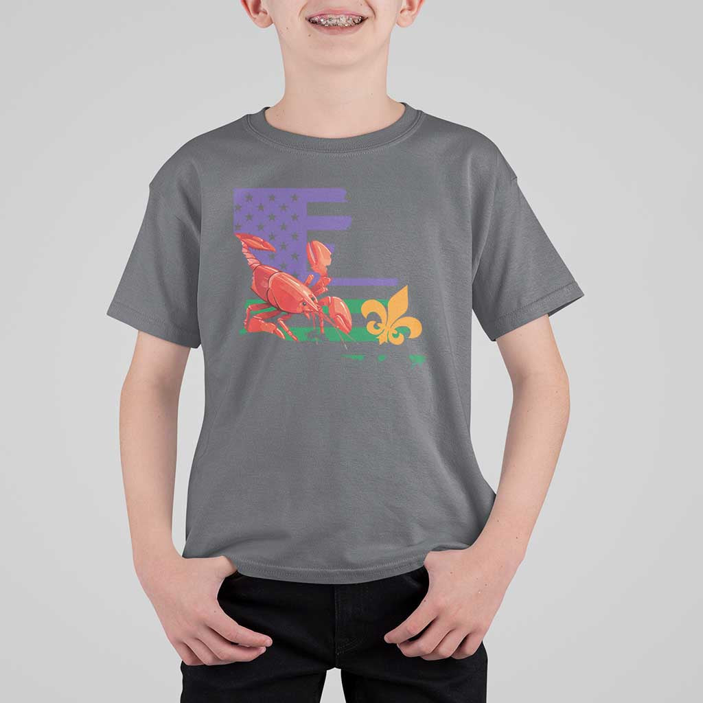 Louisiana T Shirt For Kid Louisiana New Orleans Party Custume Beads - Wonder Print Shop