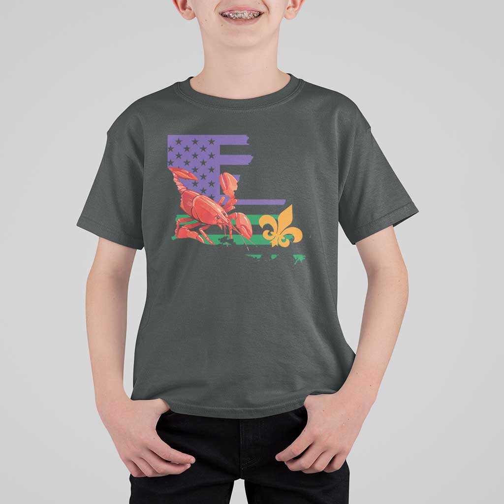 Louisiana T Shirt For Kid Louisiana New Orleans Party Custume Beads - Wonder Print Shop