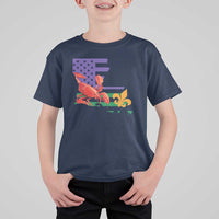 Louisiana T Shirt For Kid Louisiana New Orleans Party Custume Beads - Wonder Print Shop