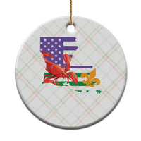 Louisiana Ceramic Ornament Louisiana New Orleans Party Custume Beads - Wonder Print Shop