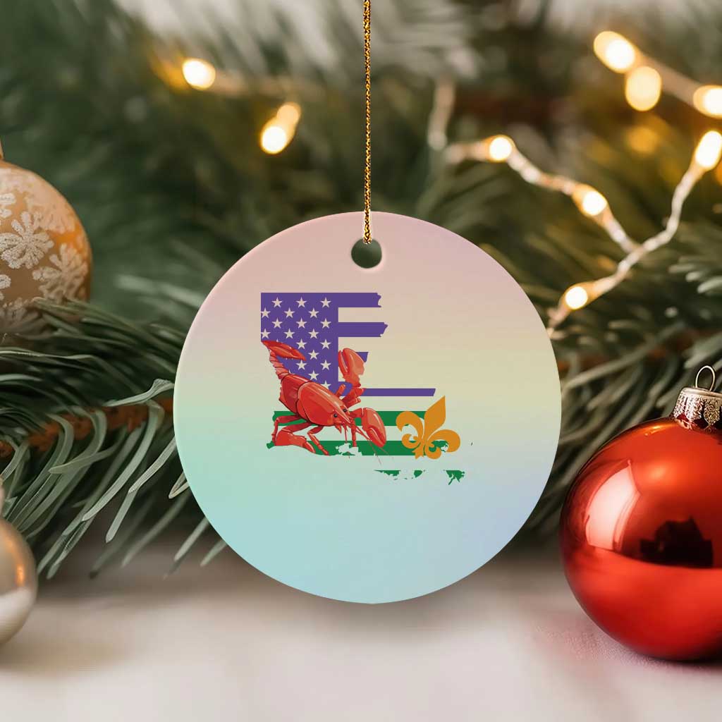 Louisiana Ceramic Ornament Louisiana New Orleans Party Custume Beads - Wonder Print Shop