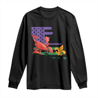 Louisiana Long Sleeve Shirt Louisiana New Orleans Party Custume Beads - Wonder Print Shop