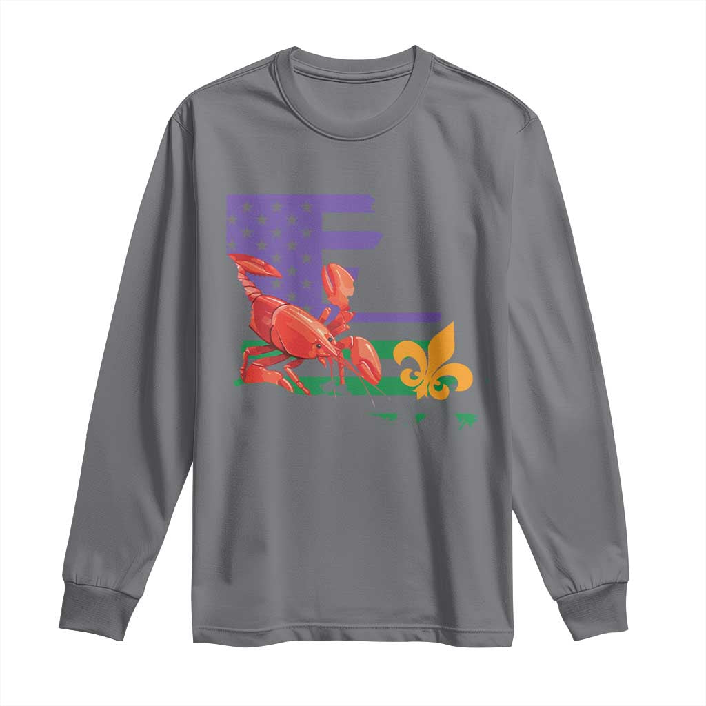Louisiana Long Sleeve Shirt Louisiana New Orleans Party Custume Beads - Wonder Print Shop
