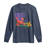 Louisiana Long Sleeve Shirt Louisiana New Orleans Party Custume Beads - Wonder Print Shop