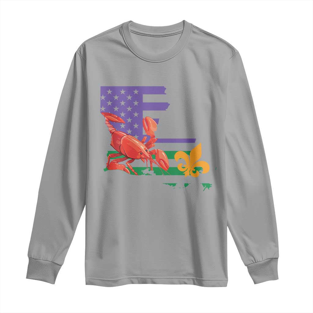 Louisiana Long Sleeve Shirt Louisiana New Orleans Party Custume Beads - Wonder Print Shop