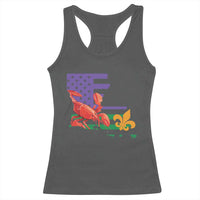 Louisiana Racerback Tank Top Louisiana New Orleans Party Custume Beads - Wonder Print Shop
