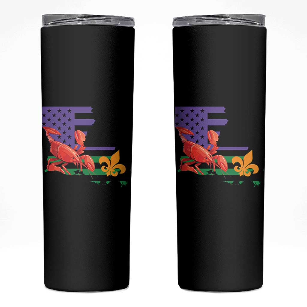 Louisiana Skinny Tumbler Louisiana New Orleans Party Custume Beads - Wonder Print Shop