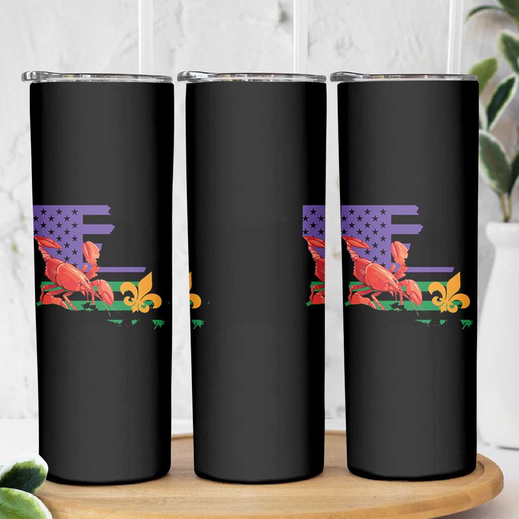 Louisiana Skinny Tumbler Louisiana New Orleans Party Custume Beads - Wonder Print Shop